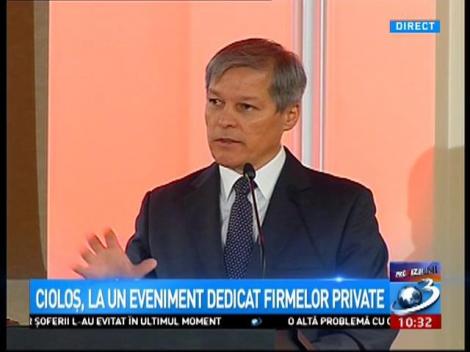 Premierul Cioloș, la un eveniment dedicat firmelor private