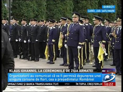 Klaus Iohannis, la ceremoniile de Ziua Armatei