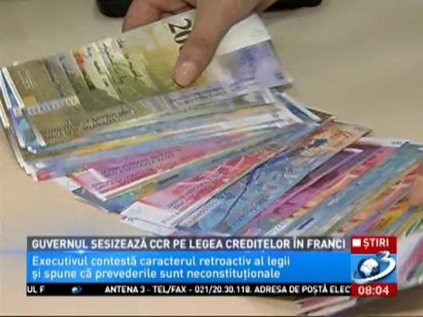 Guvernul sesizează CCR pe legea creditelor în franci