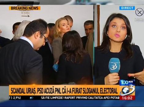 PSD acuză PNL că i-a furat sloganul de campanie. PNL acuză PSD că scandalul este o strategie