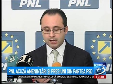 PNL acuză amenințări și presiuni din partea PSD