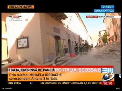 Imagini din Italia, după cutremurul de 6,5