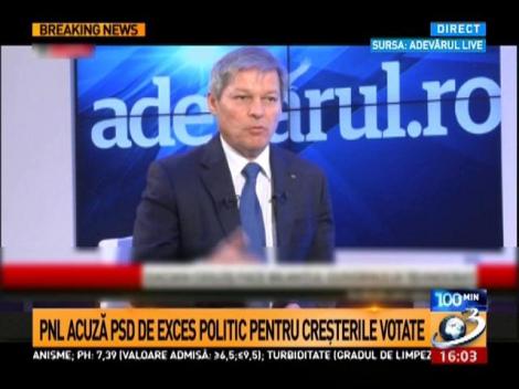 PNL şi Cioloş se opun creşterilor votate ieri