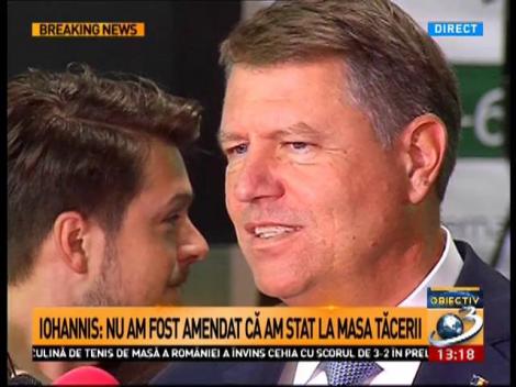Klaus Iohannis, despre poza de la Masa Tăcerii: Dacă Br&acirc;ncuși nu ar fi vrut să se așeze nimeni pe acele scaune, probabil nu le-ar fi pus &icirc;ntr-un parc public