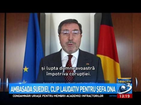 Laura Codruța Kovesi, lăudată de Ambasada Suediei