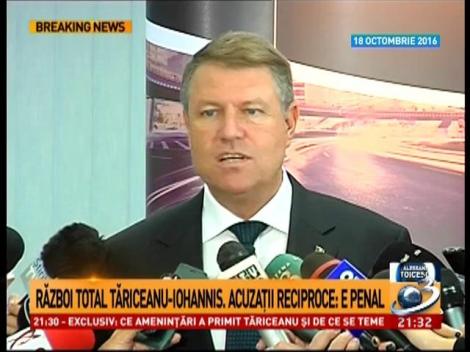 Tăriceanu este sau nu "la cuţite" cu preşedintele Iohannis? Iohannis este nervos pentru că nu are dreptate şi minte