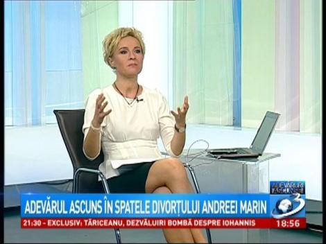 Adevărul ascuns din spatele divorțului Andreei Marin: "Nici unul dintre ei nu spune adevărul"
