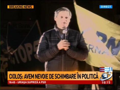 Dacian Cioloș, la mitingul PNL: Schimbarea începe cu noi înșine!