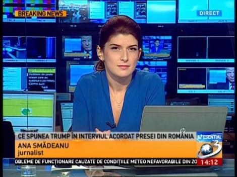 Jurnalista care a obținut singurul interviu al lui Donald Trump pentru presa din Rom&acirc;nia