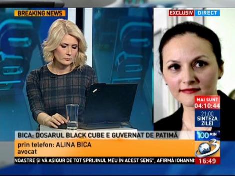 Alina Bica, despre legătura cu dosarul Black Cube