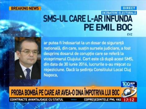 SMS-ul care l-ar înfunda pe Emil Boc