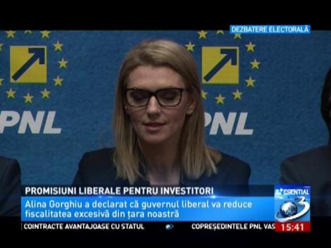 Promisiuni liberale pentru investitori