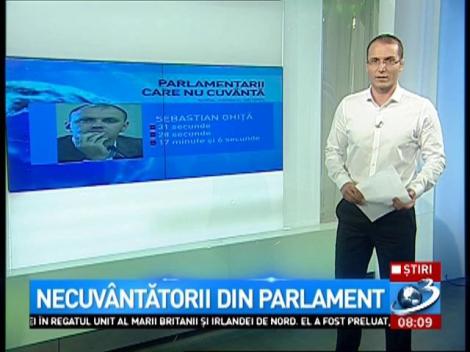 Necuv&acirc;ntătorii din Parlament