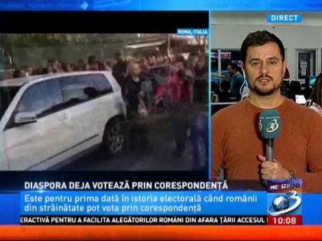 Diaspora deja votează prin corespondență