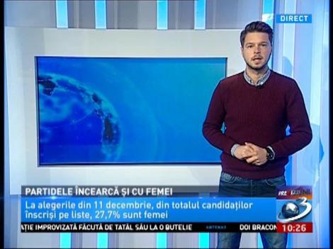 Partidele încearcă și cu femei