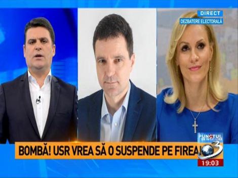 USR vrea să o suspende pe Gabriela Firea. Cum răspunde primarul Capitalei