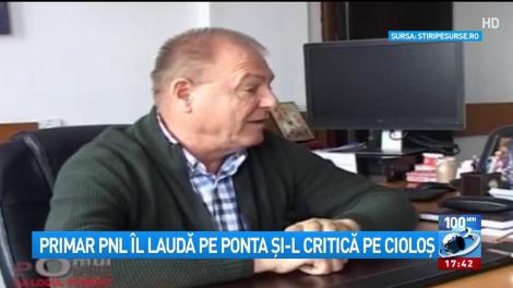 Un primar PNL &icirc;l laudă pe Ponta şi-l critică pe Cioloş
