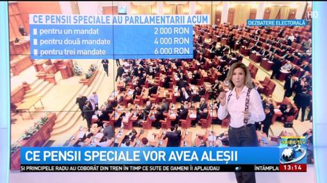 Pensiile speciale pentru parlamentari, majorate în noua lege a salarizării