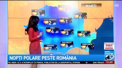 Nopțile răm&acirc;n extrem de geroase. Prognoza meteo pentru &icirc;nceputul săptăm&acirc;nii