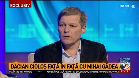 Dacian Cioloș, la ”Sinteza Zilei”. Adrian Ursu îl contrazice pe premier: Ați făcut această afirmație bazându-vă pe o lipsă de informații