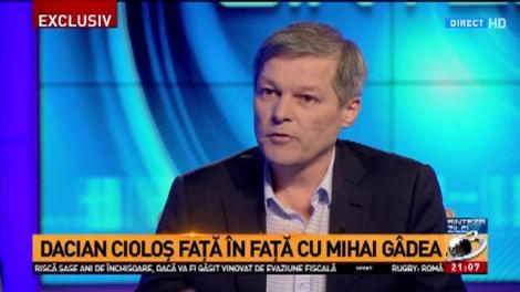 Dacian Cioloș, față în față cu Mihai Gâdea. Cum explică premierul ofensa adusă telespectatorilor Antena 3