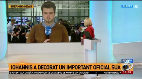 Mişcare importantă a lui Iohannis, pe ultima sută de metri a campaniei. Adjunctul secretarului Apărării din SUA, decorat la Cotroceni