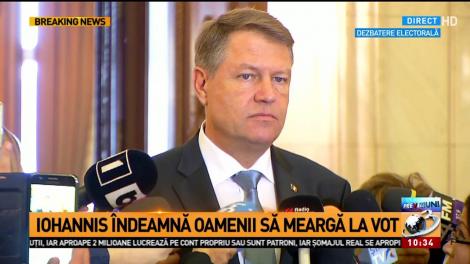 Iohannis: Gândiți-vă bine, dar mergeți și votați!