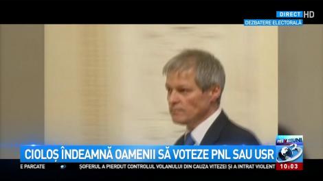 Cioloș îndeamnă românii să voteze PNL sau USR