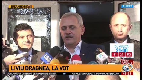 Liviu Dragnea: Am votat pentru o guvernare responsabilă