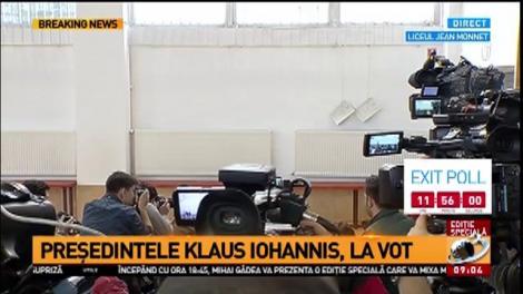 Președintele Klaus Iohannis, la vot