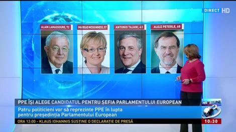 PPE &icirc;și alege candidatul pentru funcția de președinte al Parlamentului