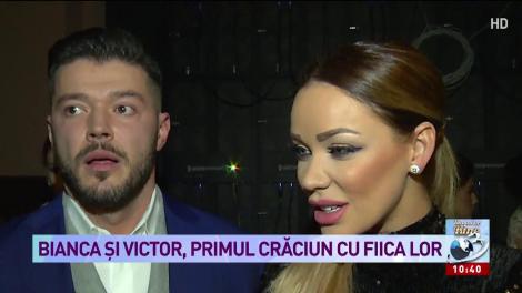 Bianca Drăgușanu și Victor Slav, primul Crăciun cu fiica lor