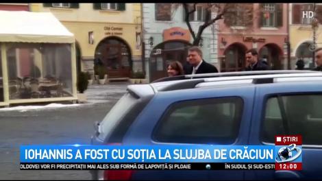 Klaus Iohannis,la slujba de Crăciun din Sibiu