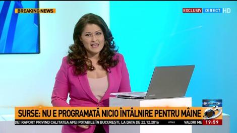 Surse: Nicio &icirc;nt&acirc;lnire programată pentru m&acirc;ine la Cotroceni