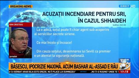 Ion Cristoiu, acuzaţii incendiare pentru SRI, în cazul Shhaideh