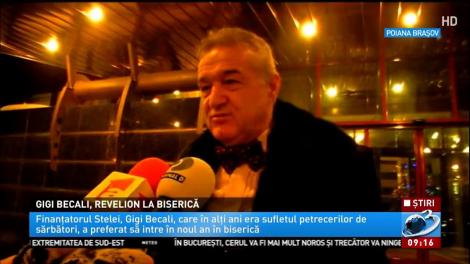 Gigi Becali, Revelion la Biserică