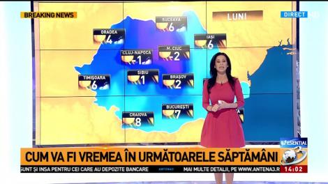 Prognoza meteo pe următoarele două săptămâni. Un val de aer polar intră în România