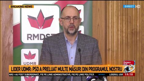 Kelemen Hunor: UDMR va vota &icirc;n Parlament Guvernul Grindeanu