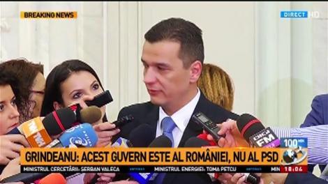 Sorin Grindeanu le răspunde liberalilor care îl acuză că face parte din ”guvernul personal al lui Dragnea”