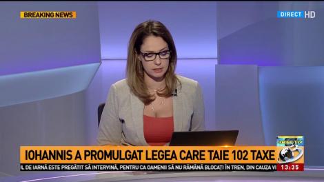 Iohannis a promulgat legea care elimină cele 102 taxe