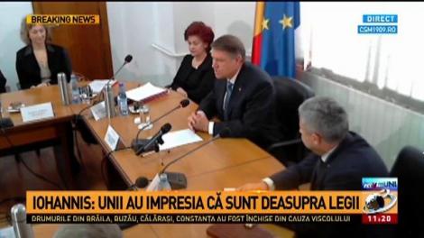 Klaus Iohannis, la ședința CSM: Independența justiției este fundamentală