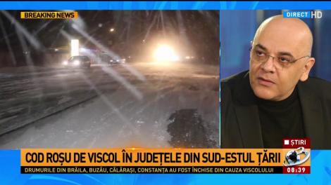 CODUL ROȘU lasă prăpăd în urmă! Patru județe izolate, zeci de drumuri închise și localități fără curent electric: Ce spune Raed Arafat despre situația din țară