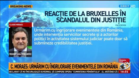 Reacţie de la Bruxelles &icirc;n scandalul din justiţie