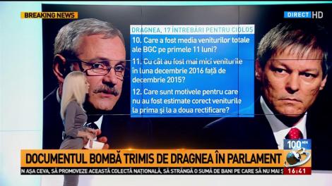 Dragnea, 17 întrebări pentru Cioloş