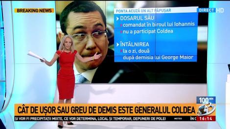 C&acirc;t de uşor sau greu de demis este generalul Coldea