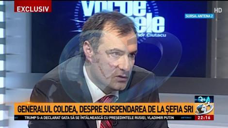 Florian Coldea, despre suspendarea de la şefia SRI