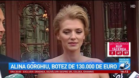 Alina Gorghiu, botez de 130.000 de euro