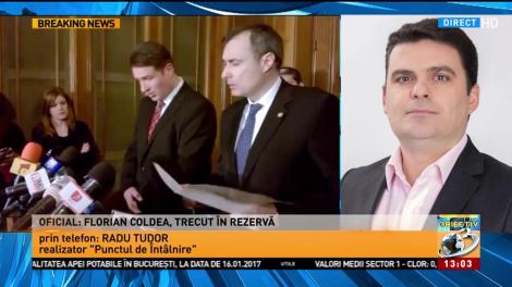 Radu Tudor: Este posibil ca, după plecarea lui Florian Coldea, să plece și alte v&acirc;rfuri ale regimului Băsescu
