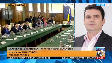 Radu Tudor, despre prima ședință de guvern la care participă Iohannis