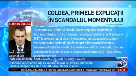 Coldea amenință cu dezvăluiri, dar nu chiar acum